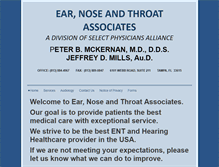 Tablet Screenshot of ent-associates.com